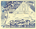 Poster Estate Map - Penny Section Estate, Kelvin Grove 1921
