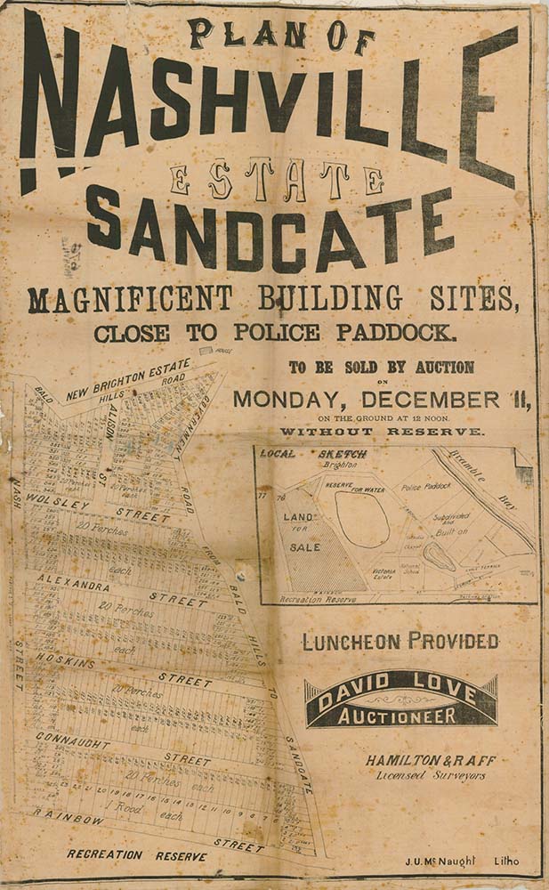 Poster Estate Map - Nashville Estate, Sandgate – Library Shop